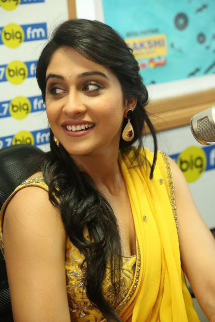 Regina Cassandra Latest Hot Stills In Yellow Saree 7